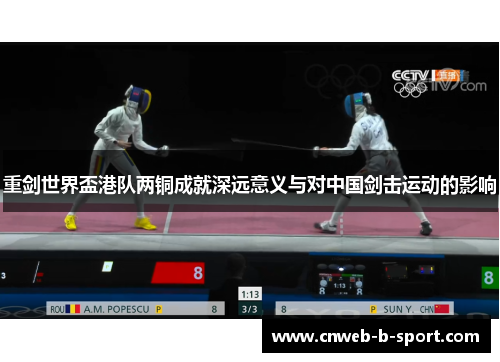 重剑世界盃港队两铜成就深远意义与对中国剑击运动的影响